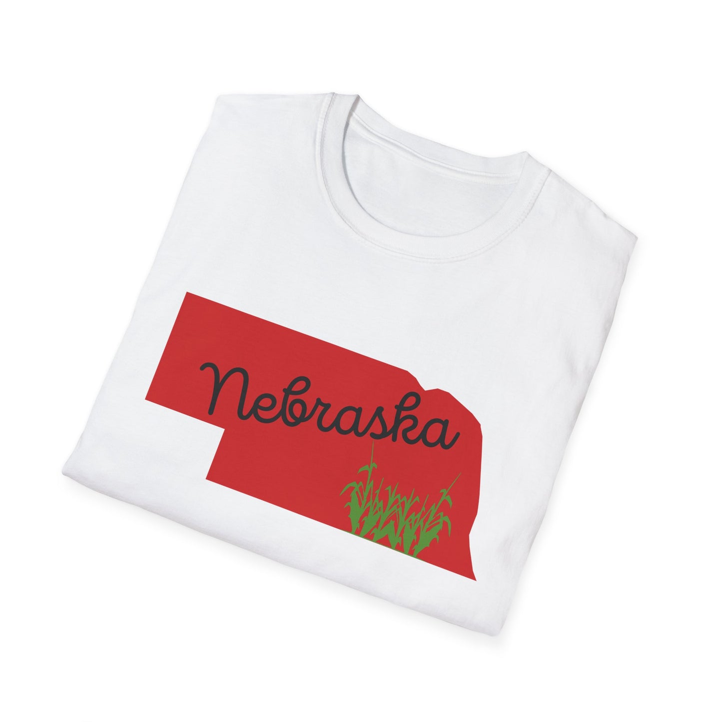 Nebraska & Corn Softstyle T-Shirt