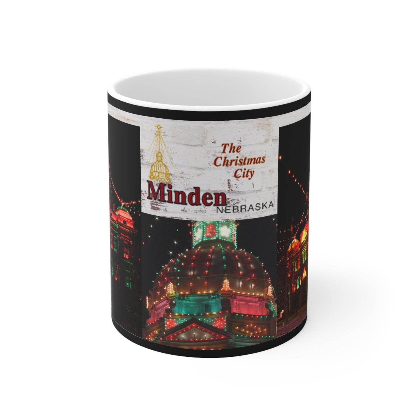 Minden, Nebraska Christmas City Ceramic Mug 11oz