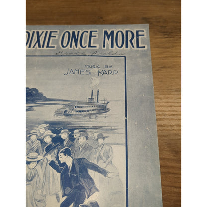 Antique Sheet Music 'Dixie is Dixie Once More' 1919 Leo Turner & James Karp