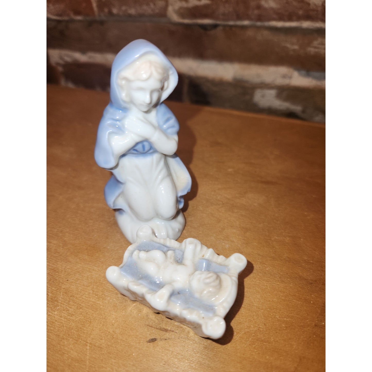 Vintage Lefton Nativity Mary and Baby Jesus 1735 No Joseph. Na01