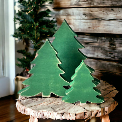 Primitive/Rustic Wood Christmas/Winter Tree - Fluffy: UNFINISHED / Small