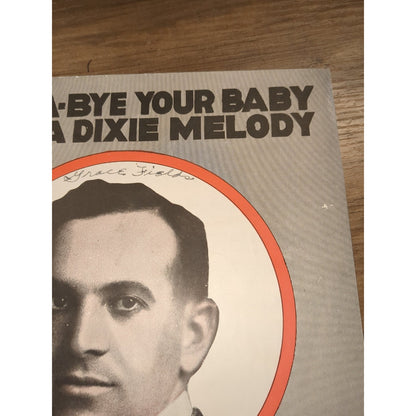 VINTAGE SHEET MUSIC - Rock A Bye Your Baby With A Dixie Melody