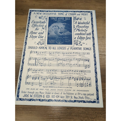 Antique Sheet Music 'Dixie is Dixie Once More' 1919 Leo Turner & James Karp