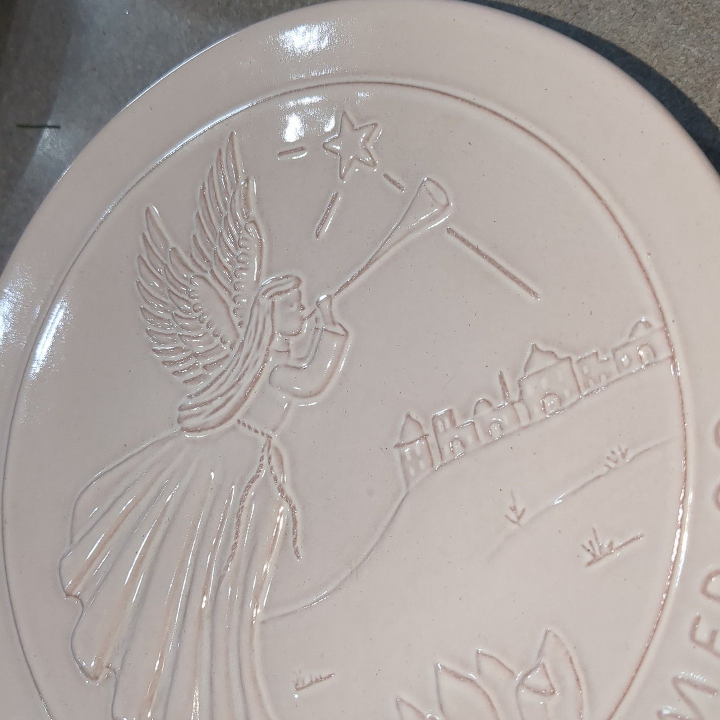 Frankoma plate 1990 the Angels proclaimed