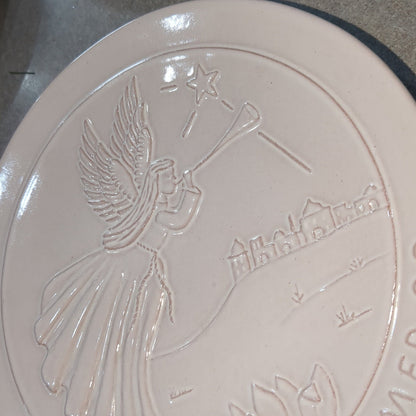 Frankoma plate 1990 the Angels proclaimed