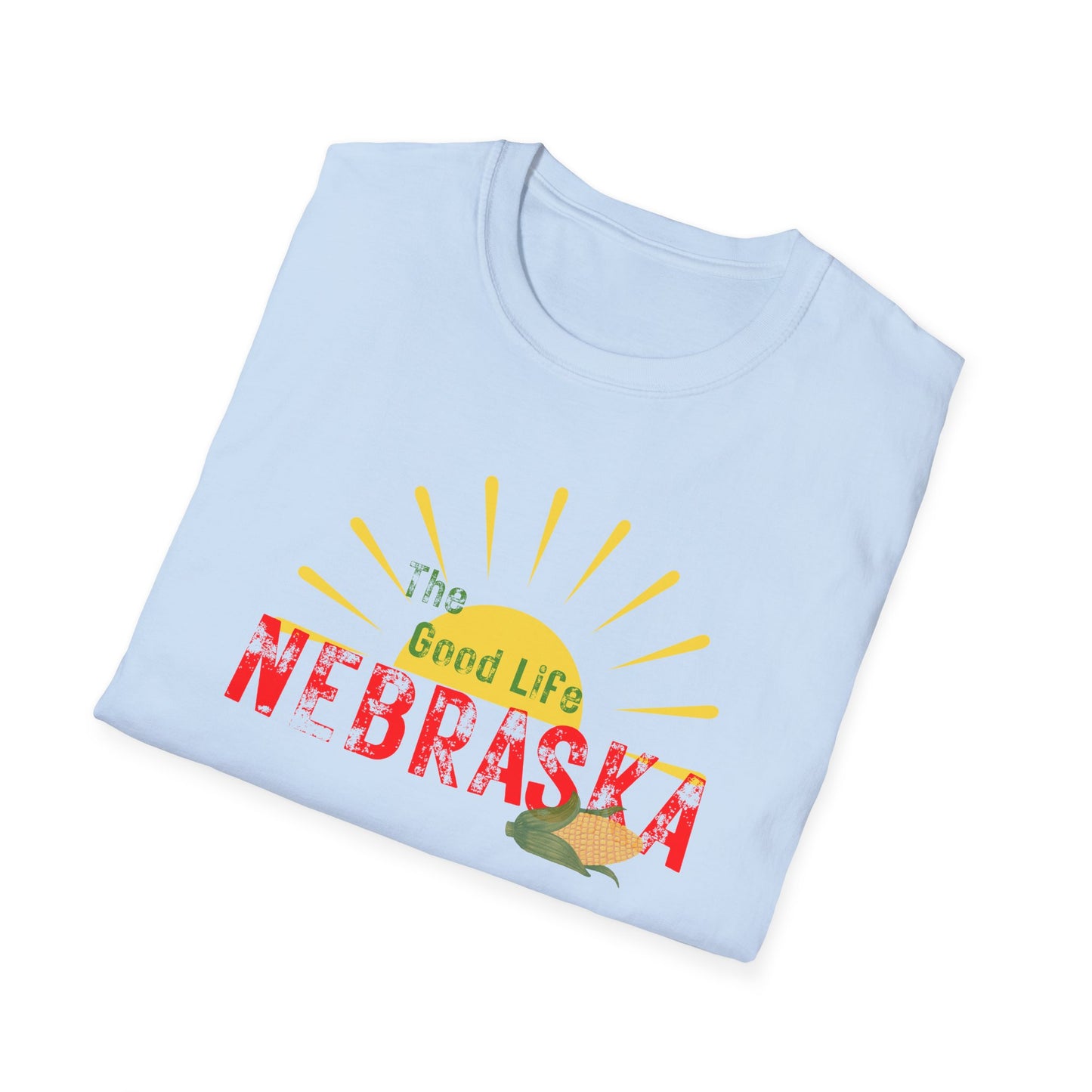 Nebraska The Good Life Unisex Softstyle T-Shirt