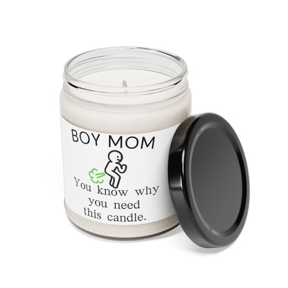 Scented Soy Candle, 9oz.  Boy mom, you know why you need this candle.