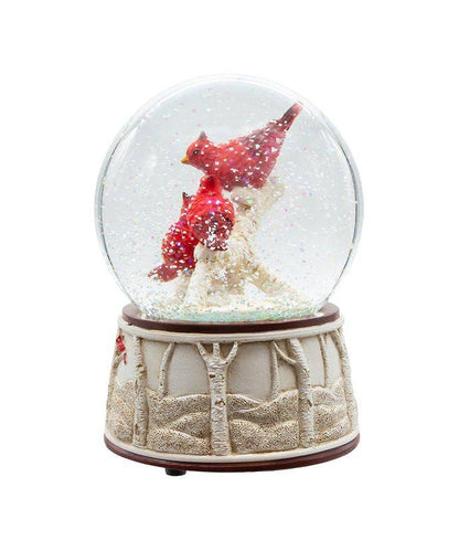 100MM MUSICAL CARDINALS WATERGLOBE