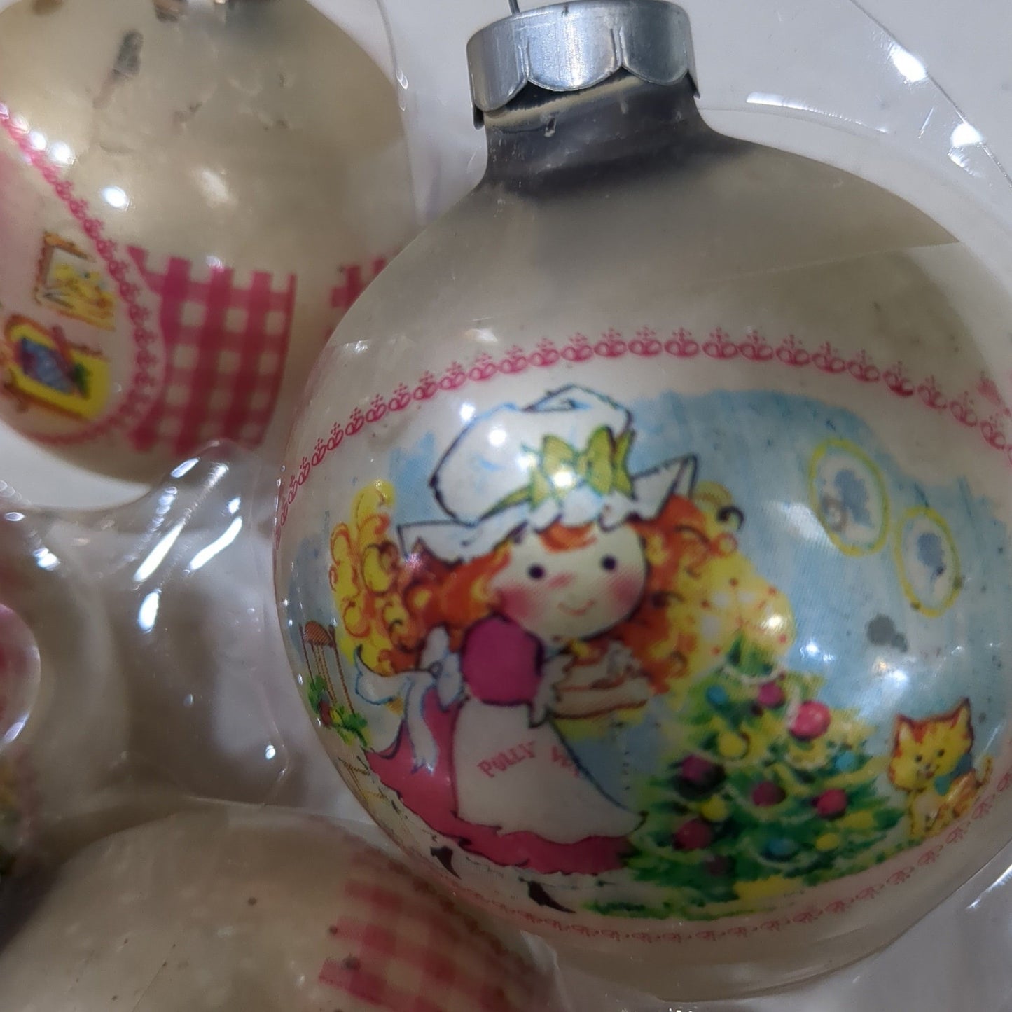 vintage copy poly pal glass Christmas ornaments