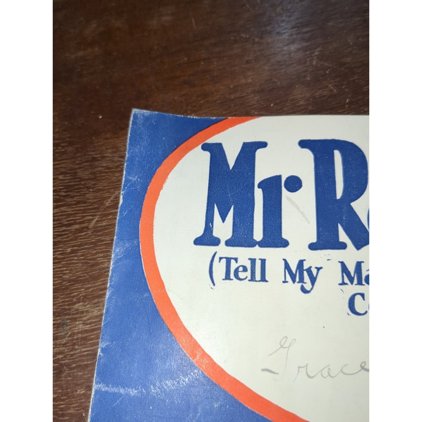 Mr Radio Man Tell My Mammy To Come Back Home Ira Schuster Johnny White Cliff Fri