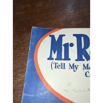 Mr Radio Man Tell My Mammy To Come Back Home Ira Schuster Johnny White Cliff Fri