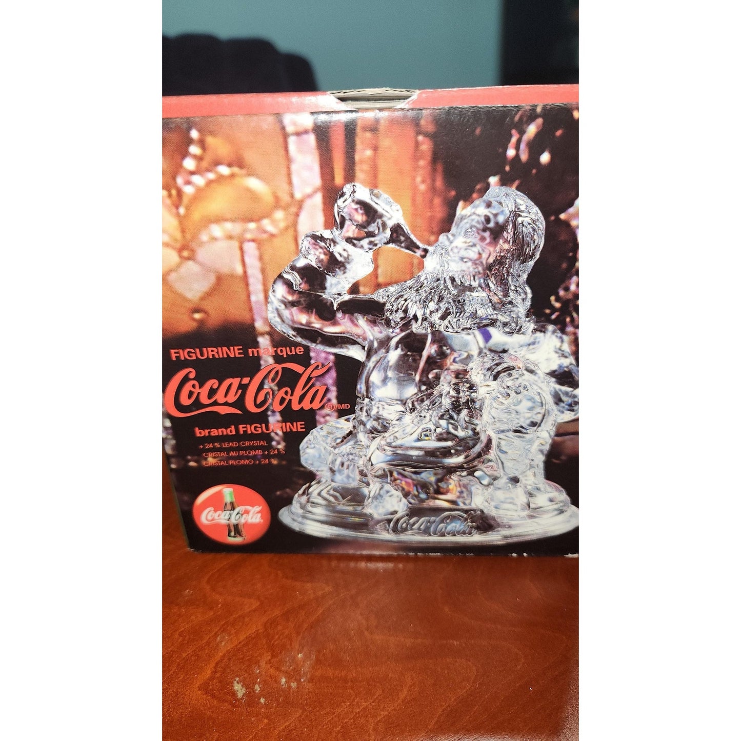 Coca Cola Coke Santa 24% Lead Crystal