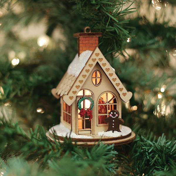 Gingerbread Cottage Ornament  NOT AVAILABLE AT MINDEN LOCATION