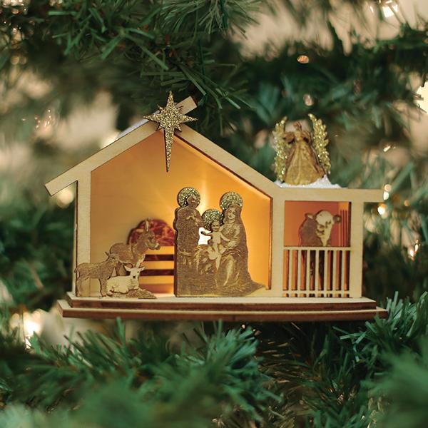 Ginger Nativity Ornament  NOT AVAILABLE AT MINDEN LOCATION