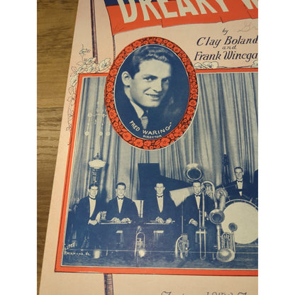 Dreary Weather: Univ of Penn. Fox Trot - 1924 sheet music - Fred & Tom Waring