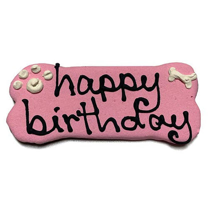 Br7 Birthday Dog Bones: white, blue, pink