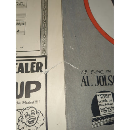 VINTAGE SHEET MUSIC - Rock A Bye Your Baby With A Dixie Melody