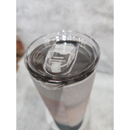 20 oz Stainless Steel Glitter Tumbler Life is Meant For Good Friends & Great Adventure