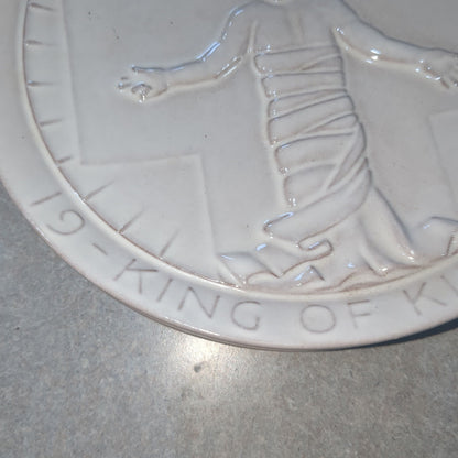 vintage Frankoma plate 1970 king of kings