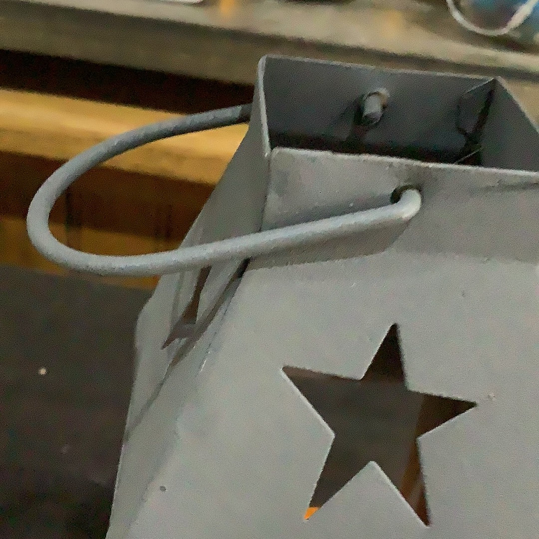 Farmhouse Colors Mini Star Lantern dark grey