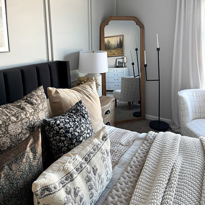 50 Inch Black Iron Floor Candelabra  NOT AVAILABLE AT MINDEN LOCATION