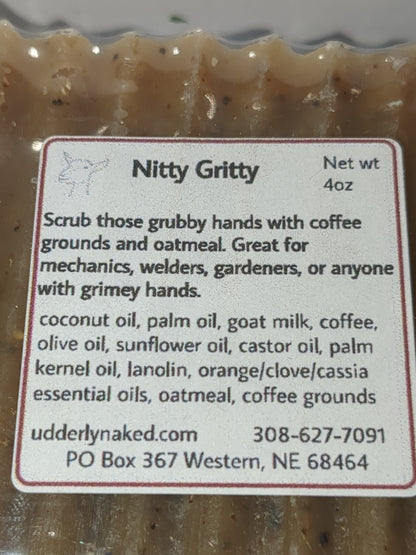 UN3 Utterly naked goat milk soap scented Nitty Gritty