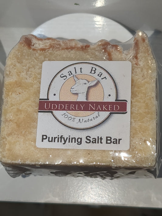 UN1 Utterly naked goat milk soap Purifying Salt Bar