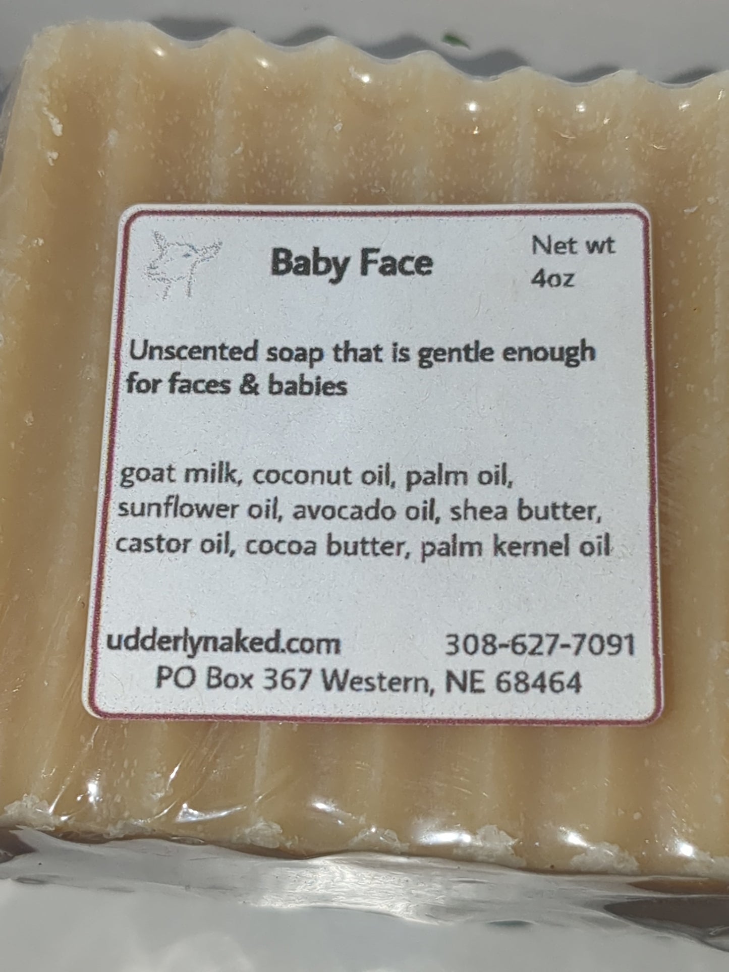 UN2 Utterly naked goat milk soap Baby Face