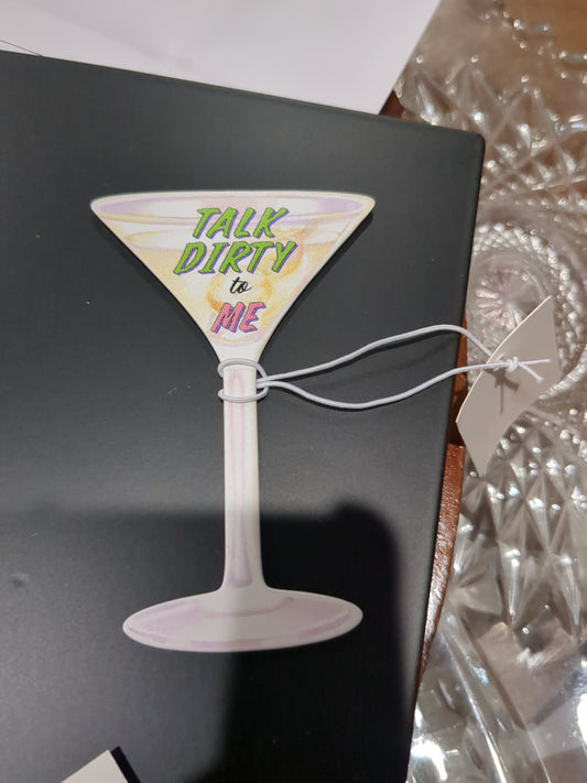 Mg1 Drink dirty to me martini metal magnet