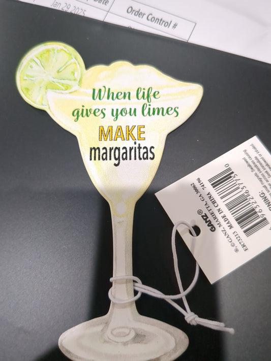 Mg2 when life gives you limes make margaritas metal magnet