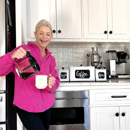 Customizable Metal Kitchen Canisters, Set of Three  NOT AVAILABLE AT MINDEN LOCATION