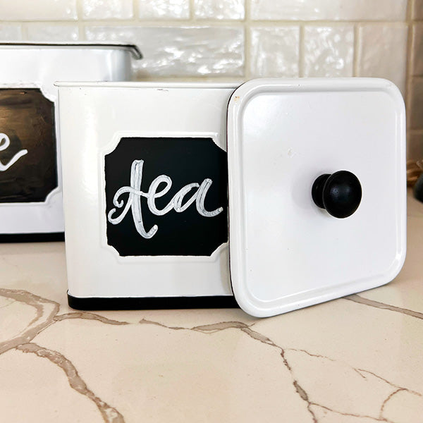 Customizable Metal Kitchen Canisters, Set of Three  NOT AVAILABLE AT MINDEN LOCATION