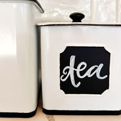 Customizable Metal Kitchen Canisters, Set of Three  NOT AVAILABLE AT MINDEN LOCATION