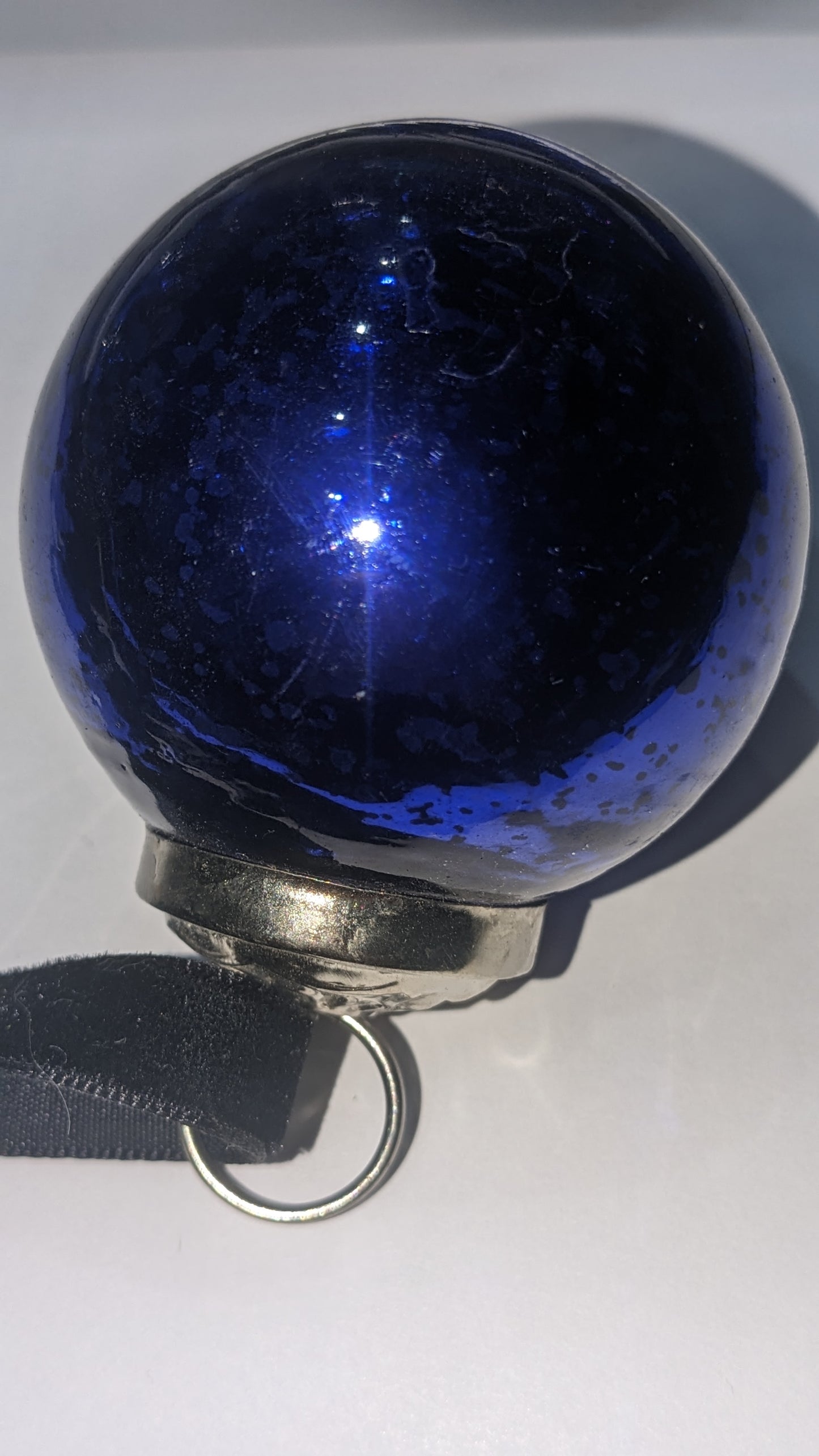 Five 2 Inch Mercury Glass Ornament vintage look