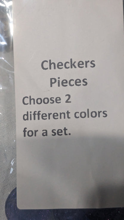 Resin checkers This is just one side of the board. You will need another set to complete