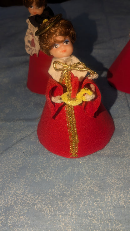 Vintage carolers cardboard bases