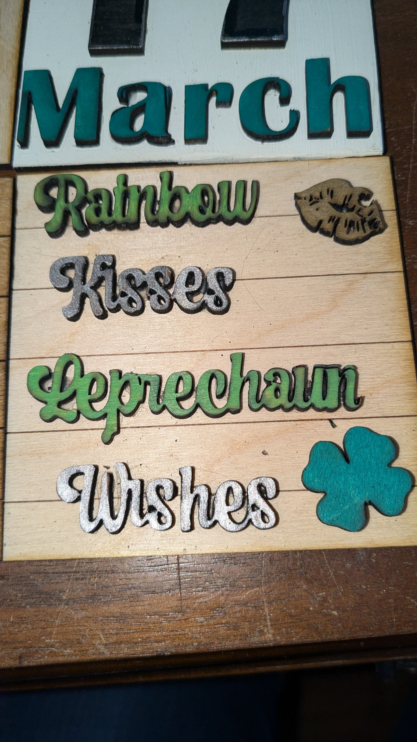 St. Patrick's Day kit for interchangeable arch or rectangle frame.