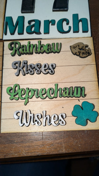 St. Patrick's Day kit for interchangeable arch or rectangle frame.