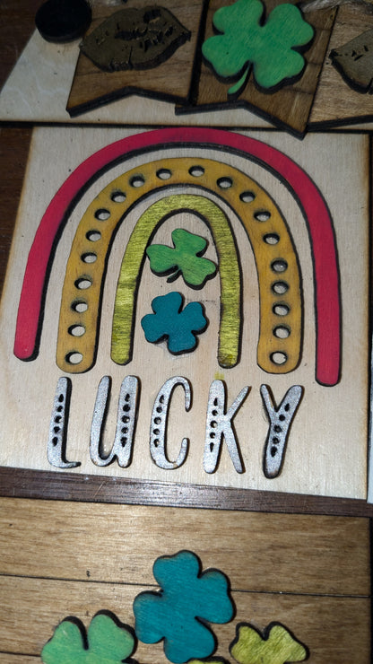 St. Patrick's Day kit for interchangeable arch or rectangle frame.