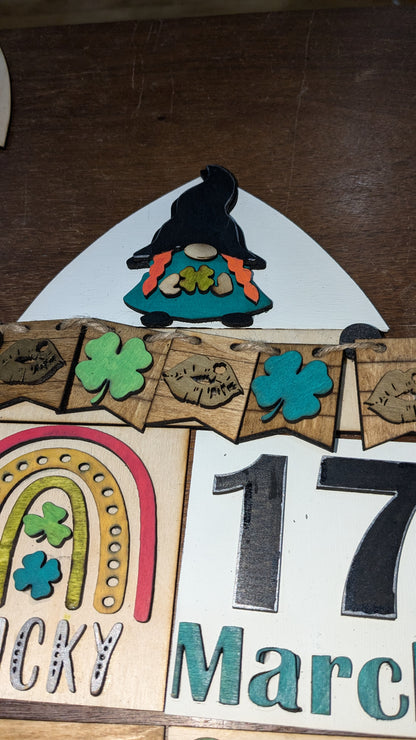 St. Patrick's Day kit for interchangeable arch or rectangle frame.