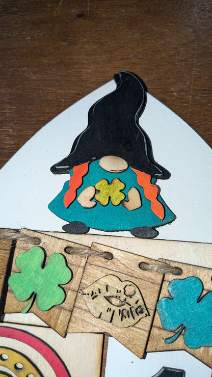St. Patrick's Day kit for interchangeable arch or rectangle frame.