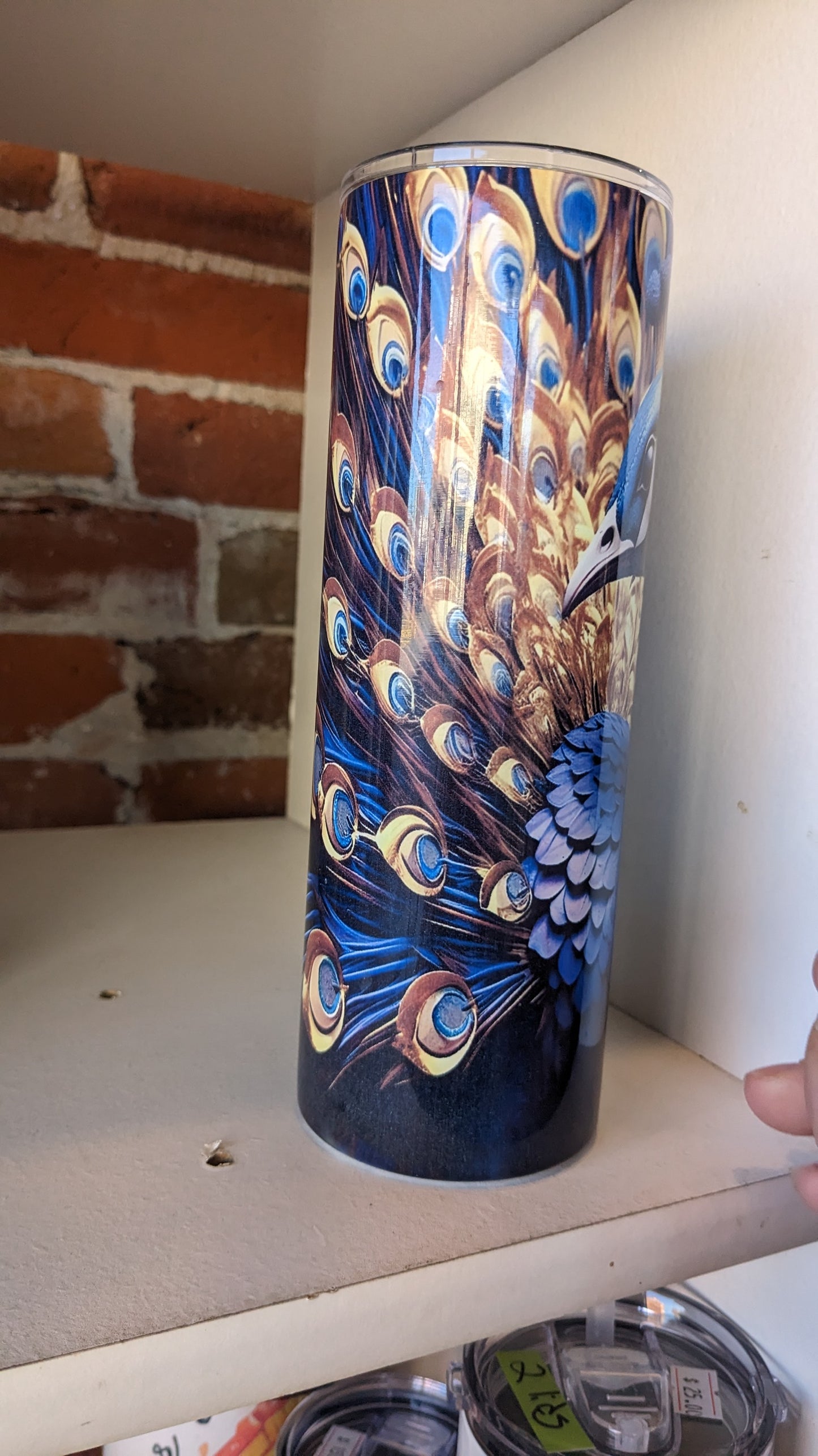20 oz Stainless Steel Insulated tumbler Peacock
