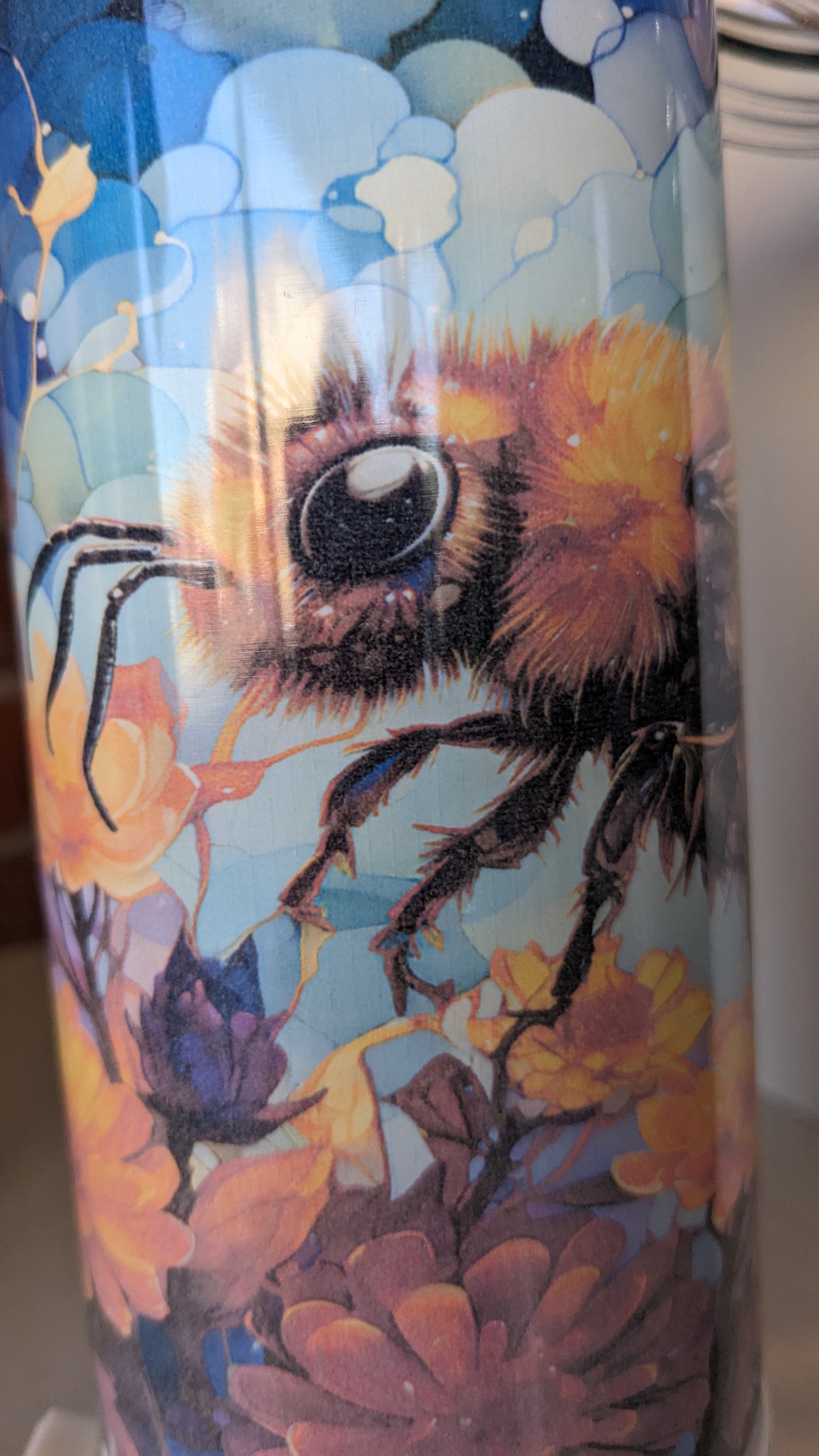 17 Oz Speaker Tumbler Colorful Bee
