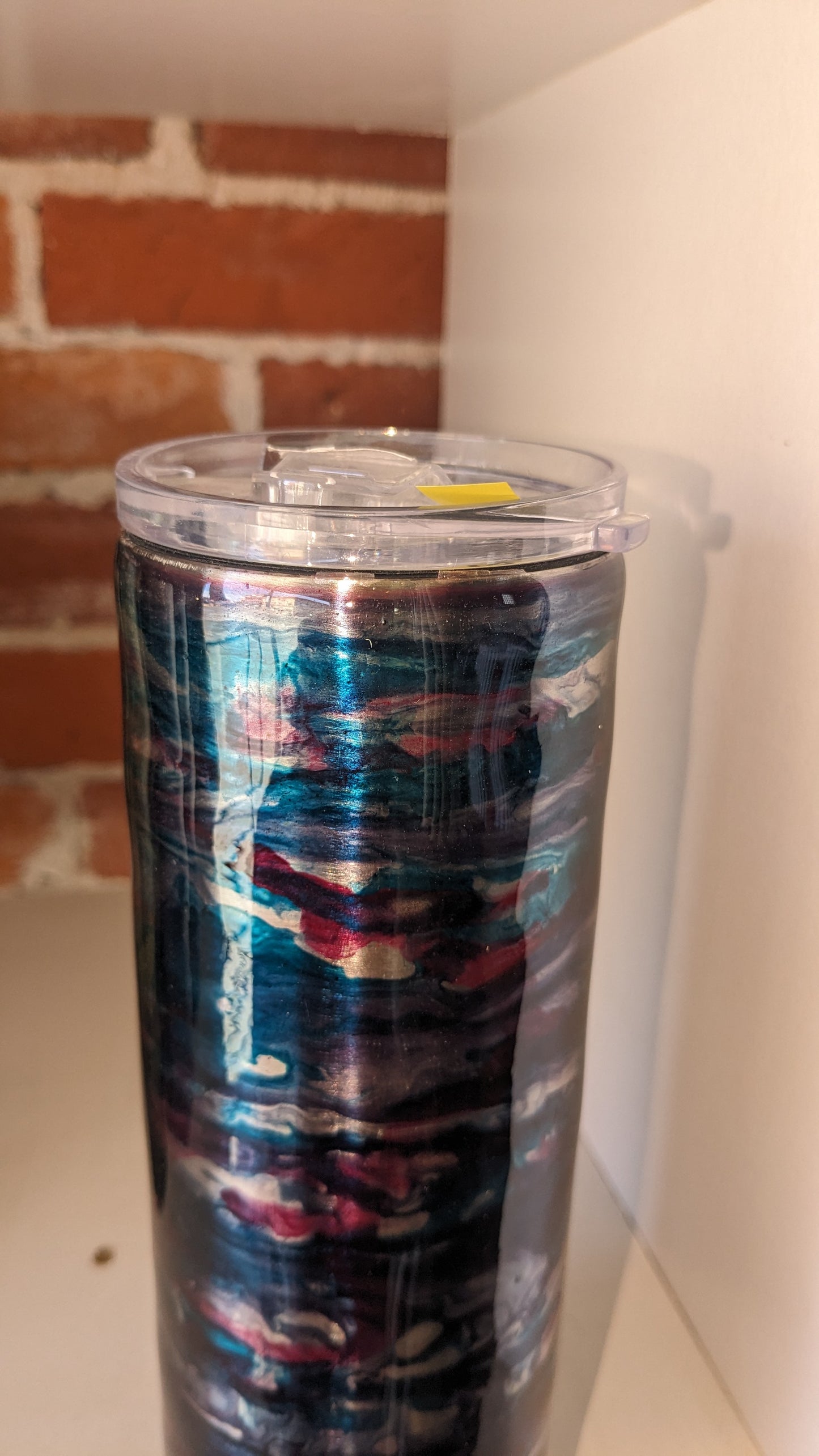 20 ounce stainless steel, Insulated, alcohol ink art Tumbler