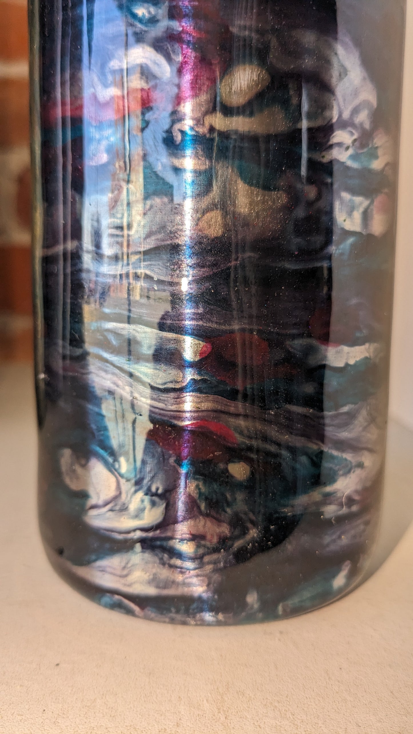 20 ounce stainless steel, Insulated, alcohol ink art Tumbler
