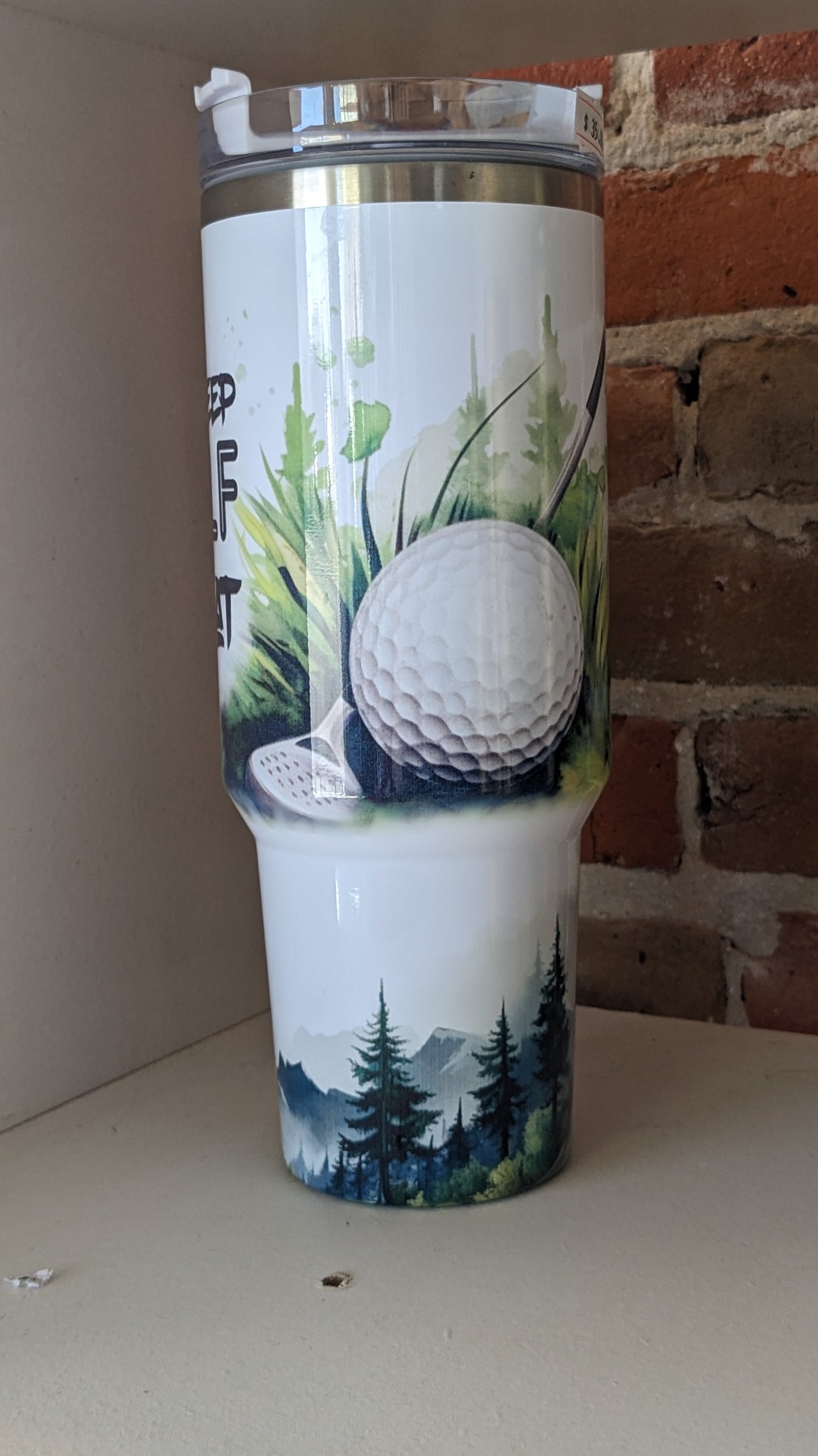 40 Oz Insulated Stainless Steel Tumbler Eat Sleep Golf Repeat