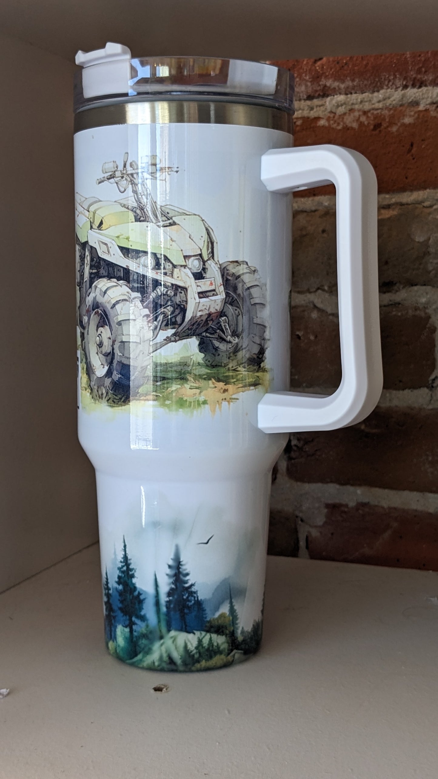 40 Oz Insulated Stainless Steel Tumbler Hunting Fishing And Mudding