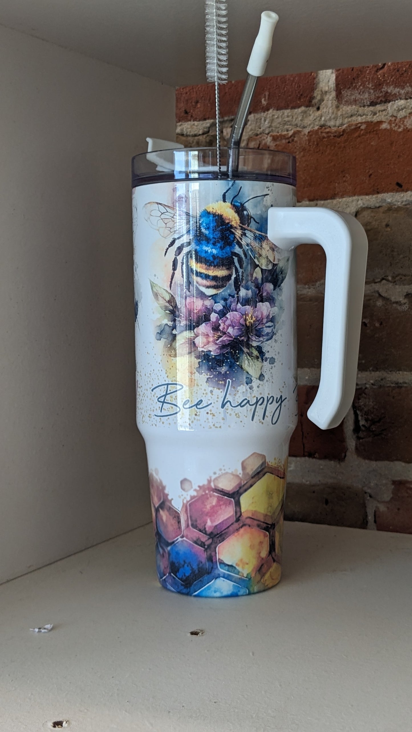 30 Oz Stainless Steel Insulated Tumbler Bees