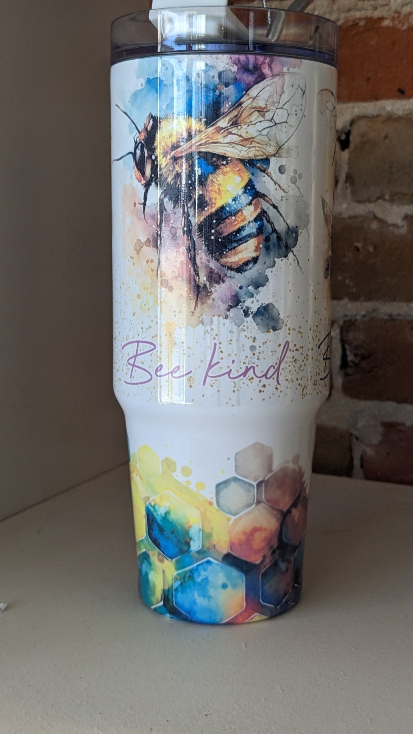 30 Oz Stainless Steel Insulated Tumbler Bees