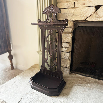 Vintage Inspired Intricate Metal Umbrella Stand  NOT AVAILABLE AT MINDEN LOCATION